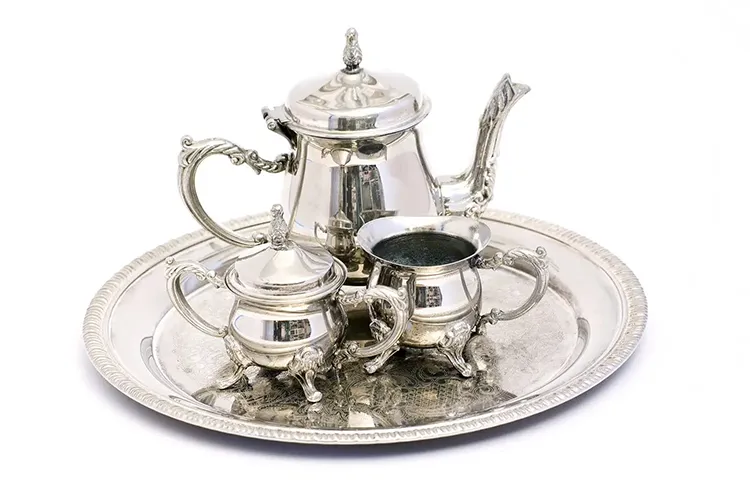 Sterling silver tea set