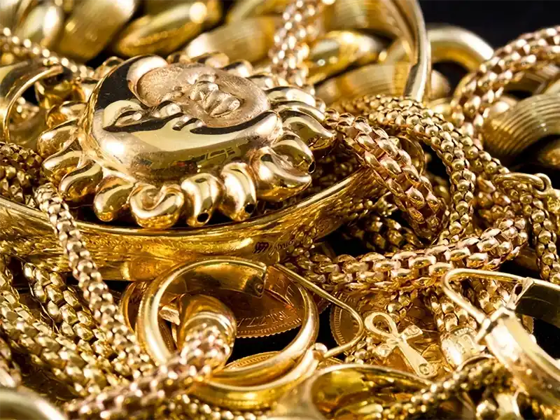 Various Pieces of Gold Jewerlry